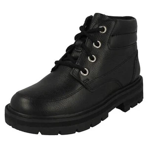 Botines Clarks para niños detallados con cordones Praga cremallera K - Imagen 1 de 10