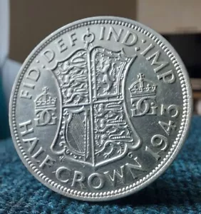 More details for 1943 king george vi silver halfcrown uncirculated almost perfect very light wear
