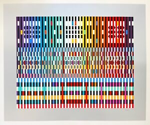 Yaacov Agam "Thanksgiving" Hand Signed Original Lithograph Edition LXIII