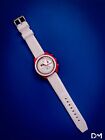 Omega X Swatch Moonswatch - Red/ White Mission To Mars Watch Strap Only