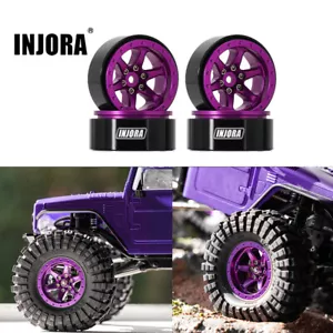 Llantas de aluminio INJORA 1.3 Beadlock desplazadas -4.05 mm para oruga RC de 1/24 1/18 - Imagen 1 de 16