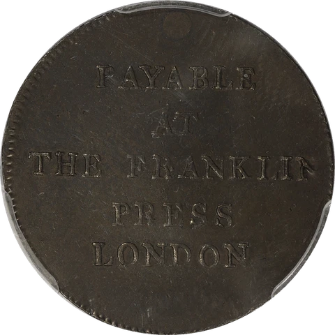 1794 Token Franklin Press, PCGS AU Details - Altered Surfaces Cover