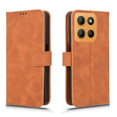 For Motorola Moto G15 Power, Luxury PU Flip Leather Wallet Stand Soft Case Cover - Image 1 of 4