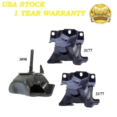 Montaje de motor y transmisión 3 piezas apto para GMC Savana 1500, Savana 2500 4,3 L Foto 1 de 4