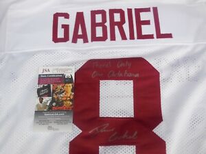 Dillon Gabriel signed Oklahoma OU Sooners jersey w/ There's Only One JSA COA 