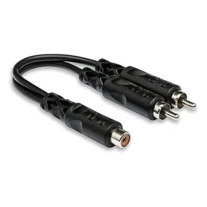 Hosa YRA-105 Y Cable RCAF to Dual RCA - Picture 1 of 5