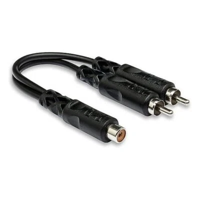 Hosa YRA-105 Y Cable RCAF to Dual RCA - Image 1 of 4