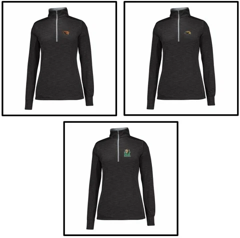 J America Women's Poly Fleece 1/2 Zip Jacket Southern Miss Marshall Oregon State Cover