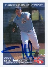 2005 Quad Cities Swing ERIC HABERER Signed Card autograph AUTO CARDINALS