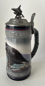 Vintage Anheuser-Busch Birds of Prey Bald Eagle Stein Collector 1991 - Picture 1 of 10