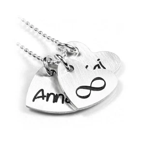 Herz Anhänger mit Gravur Namenskette 925 Silber Taufschmuck Schmuck PG9 KK1 2 - Bild 1 von 3