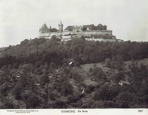 1933 Vintage DBLWT Photo Veste Coburg Fortress Castle Franconia Bavaria Germany - Picture 1 of 2