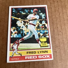 1976 Topps FRED LYNN ROOKIE CUP #50 Boston Red Sox Baseball Card (d3)