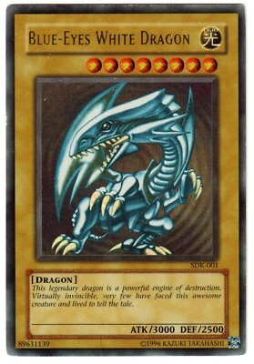 Blue-Eyes White Dragon - YuGiOh - Unlimited - SDK-001 - LP - Image 1 of 4