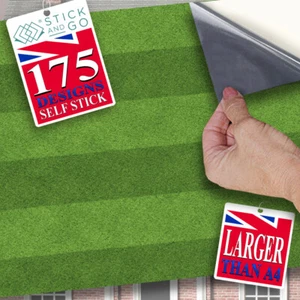 Dolls House Wallpaper, Grass Mown Lawn 1/12, Stick On Vinyl Miniature - Picture 1 of 12