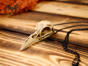 Raven Skull Gothic Necklace - 3D Resin | Witchy Amulet | Viking | Gothic Jewelry