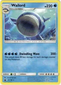 Pokemon, Wailord - 40/168 - Celestial Storm - Non Holo Rare - NM/M - Foto 1 di 1
