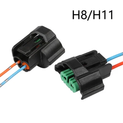 2Pcs H8 H11 Bulb Socket Wire Plug Harness Holder Car Headlight Fog Lamp Base - Image 1 of 4
