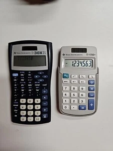 Texas Instruments Ti-30x IIS Scientific Calculator & TI-1706+ Regular (2-Works) - Picture 1 of 13