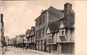 St Peter's Street Canterbury UK 1906 Vintage Postcard - Picture 1 of 2