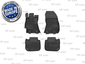 NEW LHD BLACK RUBBER FLOOR MATS LINERS ALL WEATHER FOR SUBARU LEGACY 2009-2014 - Picture 1 of 4