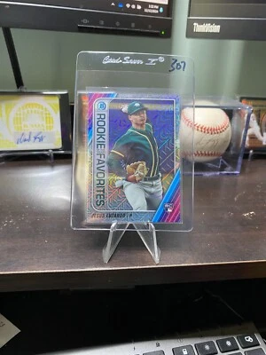 2020 Bowman - Rookie of the Year Favorites Chrome Jesus Luzardo #ROYF-JL Mojo - Image 1 of 2