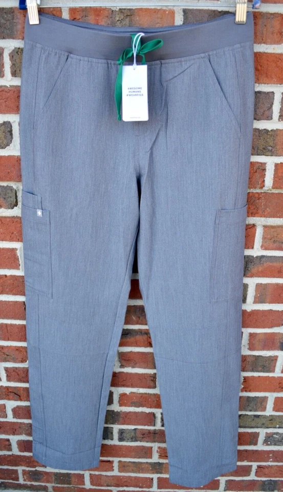 Figs Scrub Pants Mens Large Gray Axim Cargo Stretch T2001 With Tags