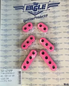 EAGLE FLURO PINK 7-9MM SPARK PLUG LEAD SEPERATOR KIT (4 CYLINDER) - Picture 1 of 1