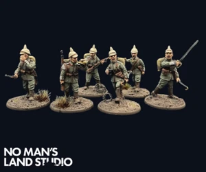 WW1 bemalt, deutsch 1914, 6 Miniaturen, Pro Painted, COMMISSION, Great War, 28mm - Bild 1 von 1