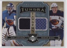 2007 Artifacts Tundra Tandems Icy Blue /50 Kari Lehtonen Marian Hossa #TT-LH HOF
