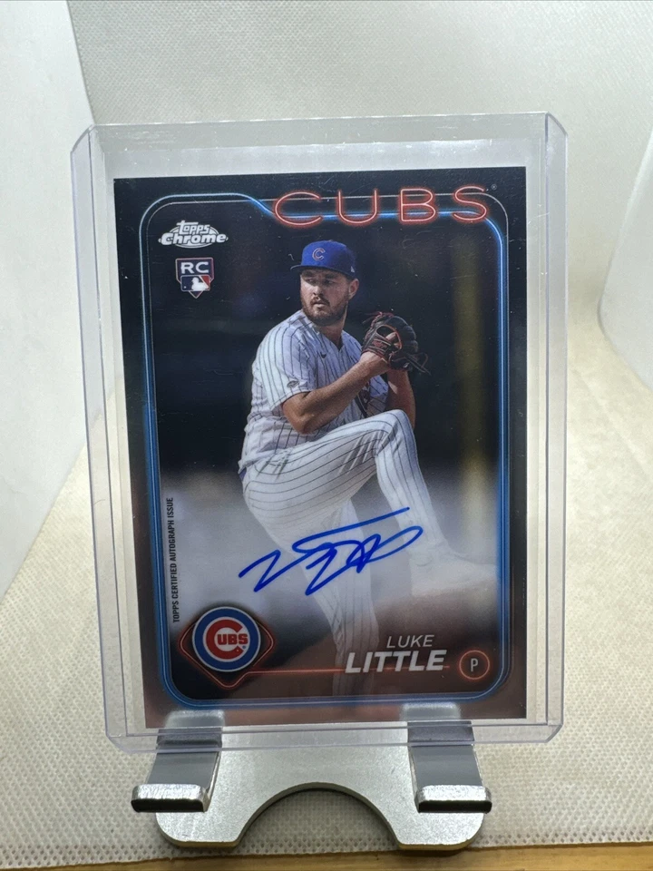 2024 TOPPS CHROME LUKE LITTLE ROOKIE AUTO RC CHICAGO CUBS #RA-LL - Image 1 of 1