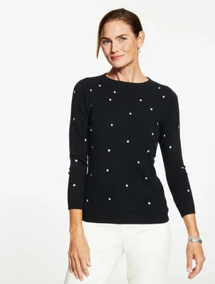 Suéter Audrey Cashmere - Ponto metálico na Talbots novo com etiquetas $219, tem todos os tamanhos - Imagem 1 de 2