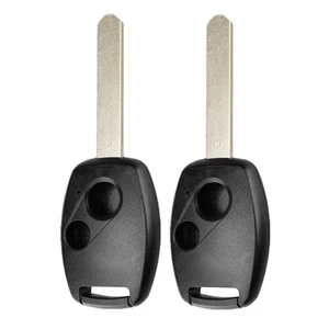 2Pcs 2 Buttons New Smart Key Case Shell Fob For Honda Accord Civic CRV Pilot Fit - Picture 1 of 5