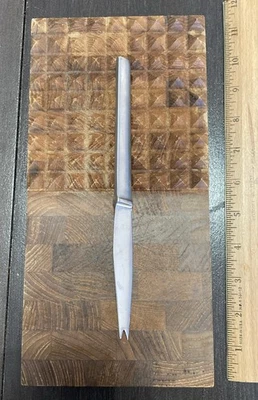 Tabla y cuchillo de charcutería de queso de teca Dinamarca DIGSMED 1964 MCM DE COLECCIÓN Foto 1 de 4