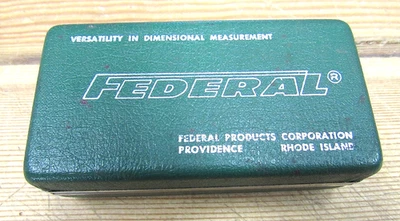Indicador de esfera Federal Testmaster de colección .0001" con joyas y estuche Foto 1 de 4