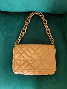Zara Small Quilted Faux Leather Bag Chain Strap - Picture 1 of 5