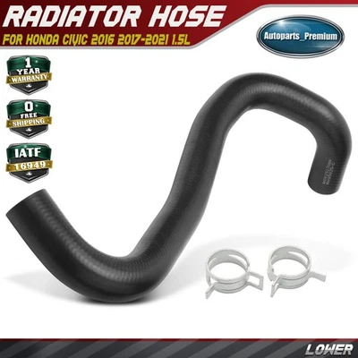 Manguera de refrigerante de agua de radiador inferior para Honda Civic 2016-2021 motor de 1,5 L a tubería Foto 1 de 4