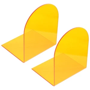  2 Pcs Buchstützen Kunststoff Acryl Buchhalter Dekorative Buchend - Bild 1 von 12