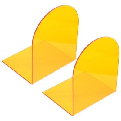  2 Pcs Buchstützen Kunststoff Acryl Buchhalter Dekorative Buchend - Bild 1 von 4