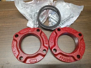 PAIR B&G Bell & Gossett 3"Cast Iron Pipe Flange Kit F73800 6" od - Picture 1 of 10