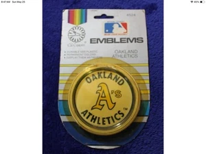 NOS Cal Custom Oakland A's Grille Badge Topper Sign Accessory Bumper - Picture 1 of 7