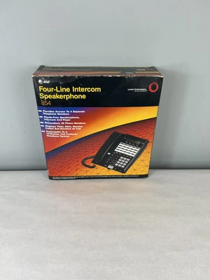 AT&T Four-Line Intercom Speakerphone 854 Business Phones Brand New Unused - Image 1 of 4