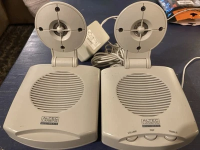 Altec Lansing Multimedia ACS100 Powered Computer Speaker System Clamshell Retro - Image 1 of 4