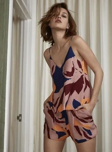 C/MEO Collective For the People Abstract Floral Print Tank Top Size Small Sample - Picture 1 of 10