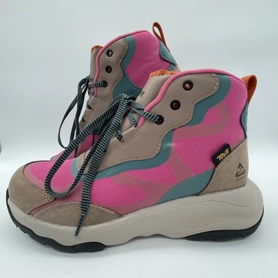 Botas de Senderismo Teva Geotrecca Mujer EE. UU. Talla 8 Impermeables Ligeras Rosa Tostado Verde azulado Foto 1 de 4