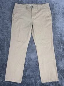 Pantaloni chino Goodfellow Hennepin uomo 38x32 marrone chiaro vestibilità dritta casual - Foto 1 di 10
