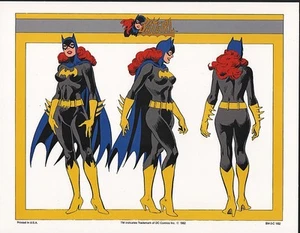 DC PRINT - BATGIRL MODEL SHEET Batman - Picture 1 of 1