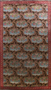 Pre-1900 Floral Vegetable Dye Palace T abriz Area Rug Hand-Knotted Carpet 10x21 - Picture 1 of 24