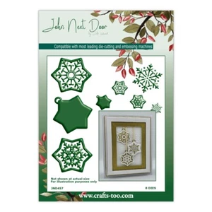 New John Next Door Metal Cutting Dies Christmas Star Baubles JND457 - Picture 1 of 1