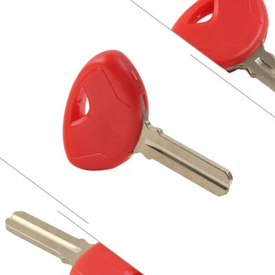 US Replacement Blade Uncut Blank Red Key For BMW R1200R K1300S R1200GS K1200GT Foto 1 de 4